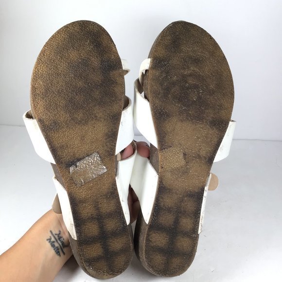 Refresh Baha Pinch Toe Sandal White Size 8 - Picture 10 of 12